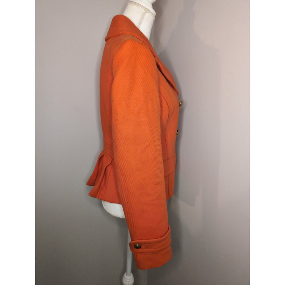 Banana Republic Statement Orange Structured Double Breasted Blazer  S - Picture 5 of 10